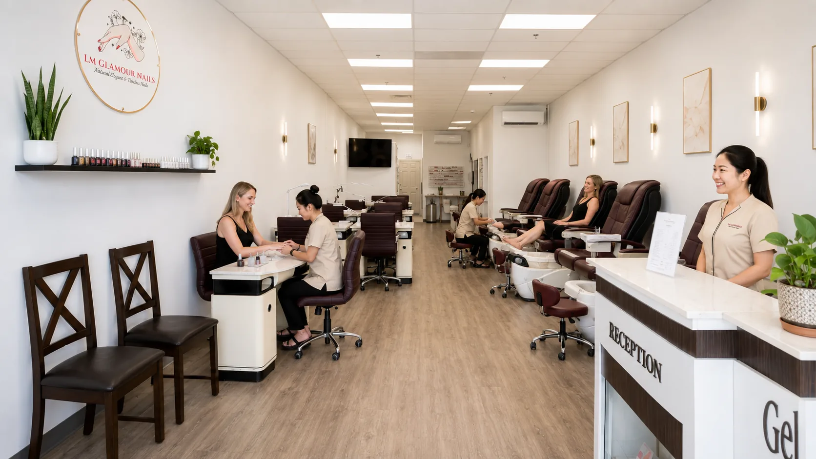 Full interior of LM Glamour Nails